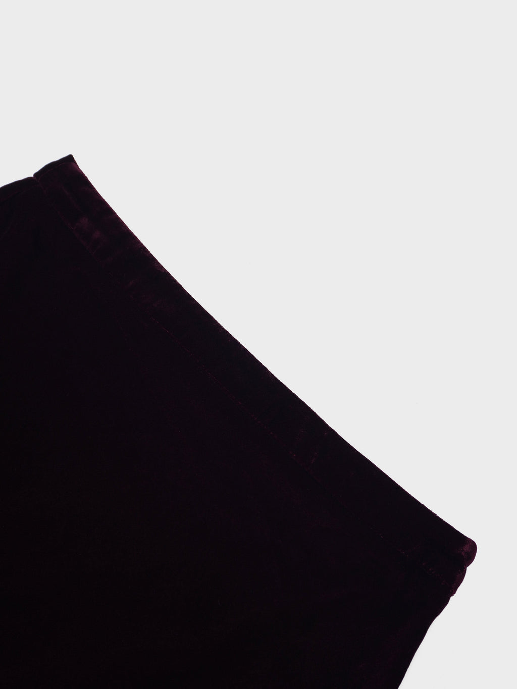 Velvet Flare Skirt-Burgundy-3