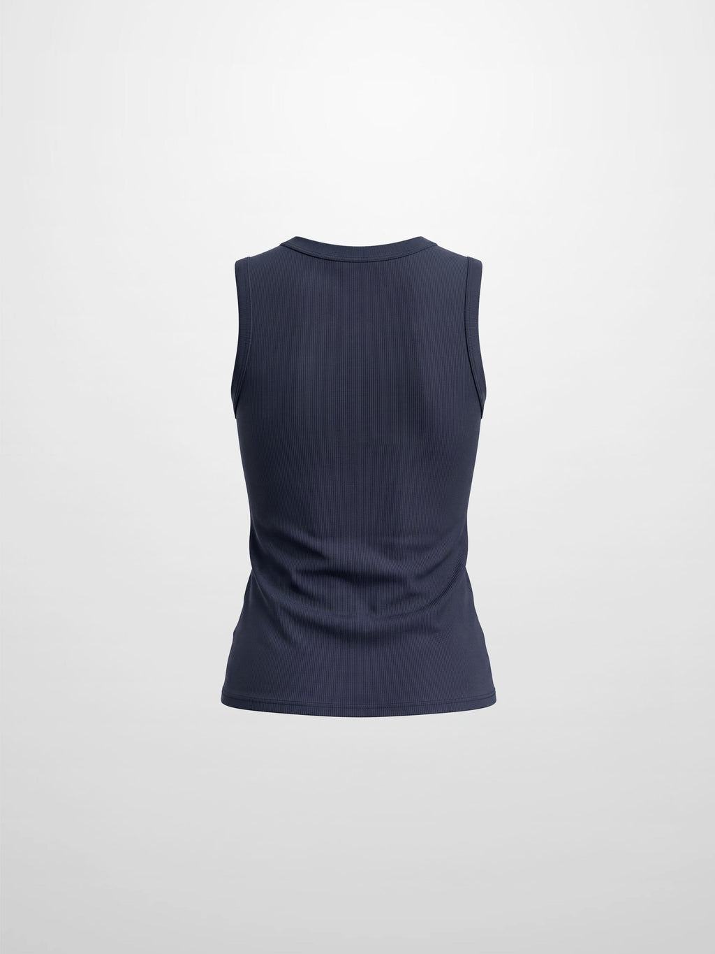 Sleeveless Basic Tee-Navy-1