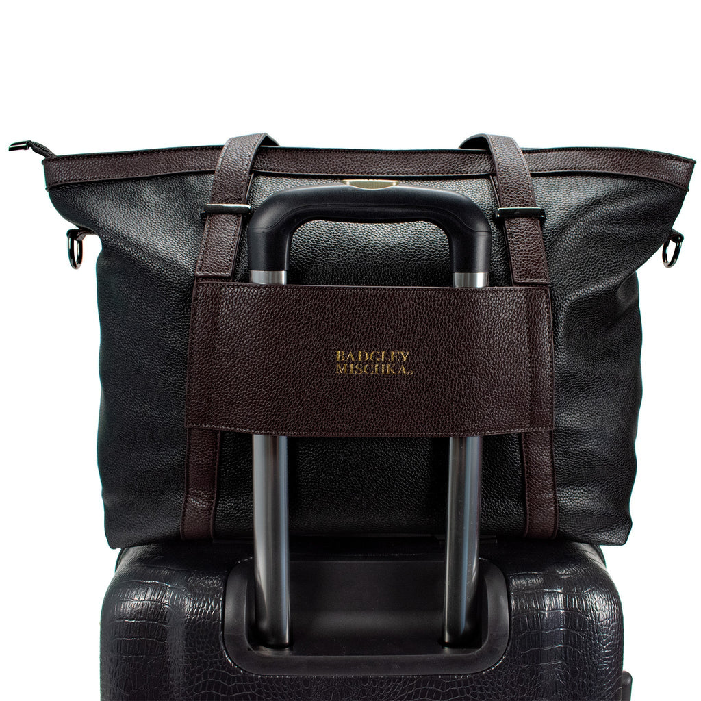 Anna XL Vegan Leather Weekender Tote Bag-1