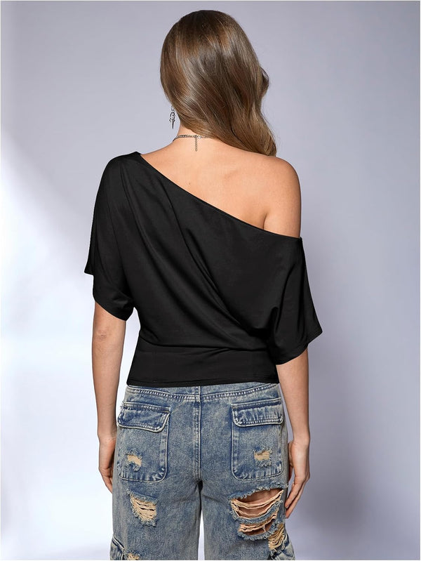 Trendy Asymmetrical Crop Top