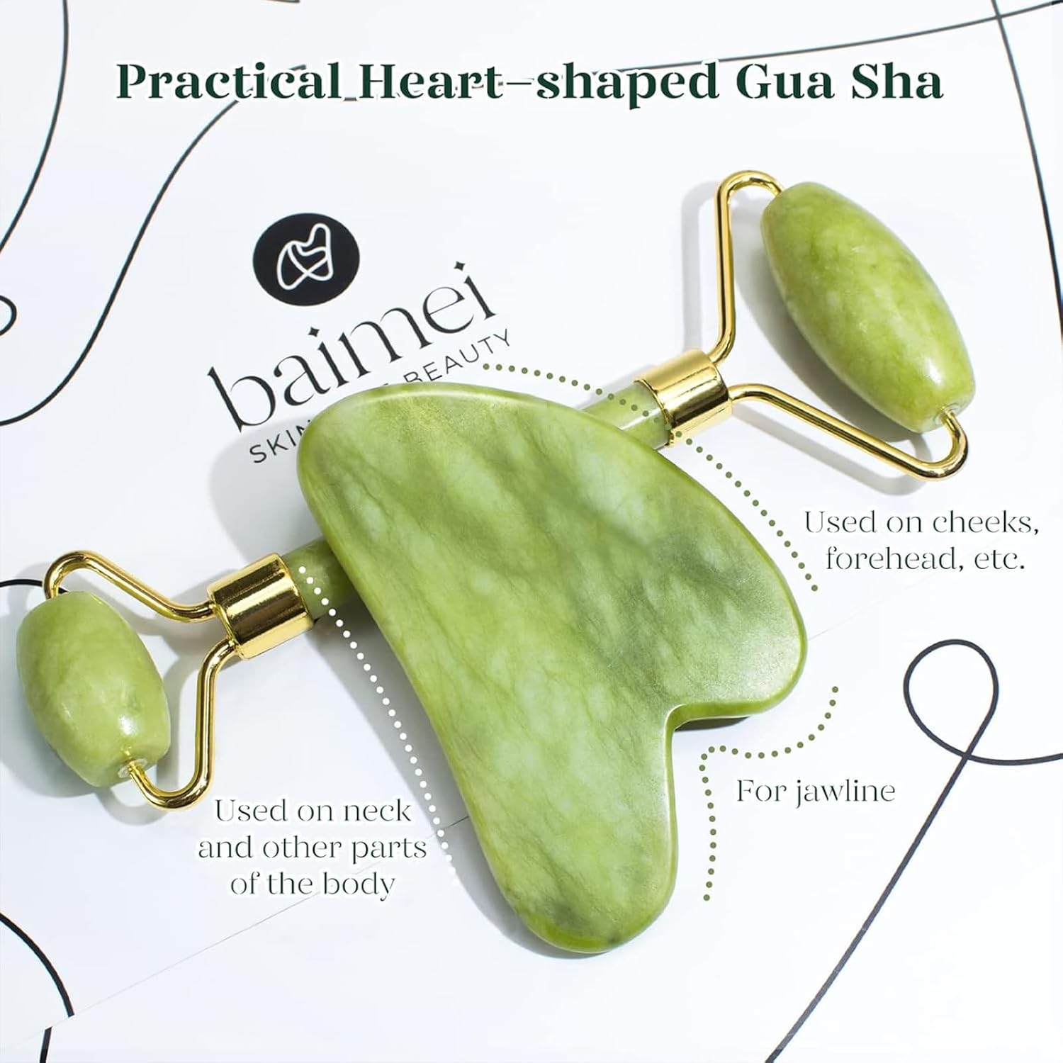 Cool Glow Jade Roller Set