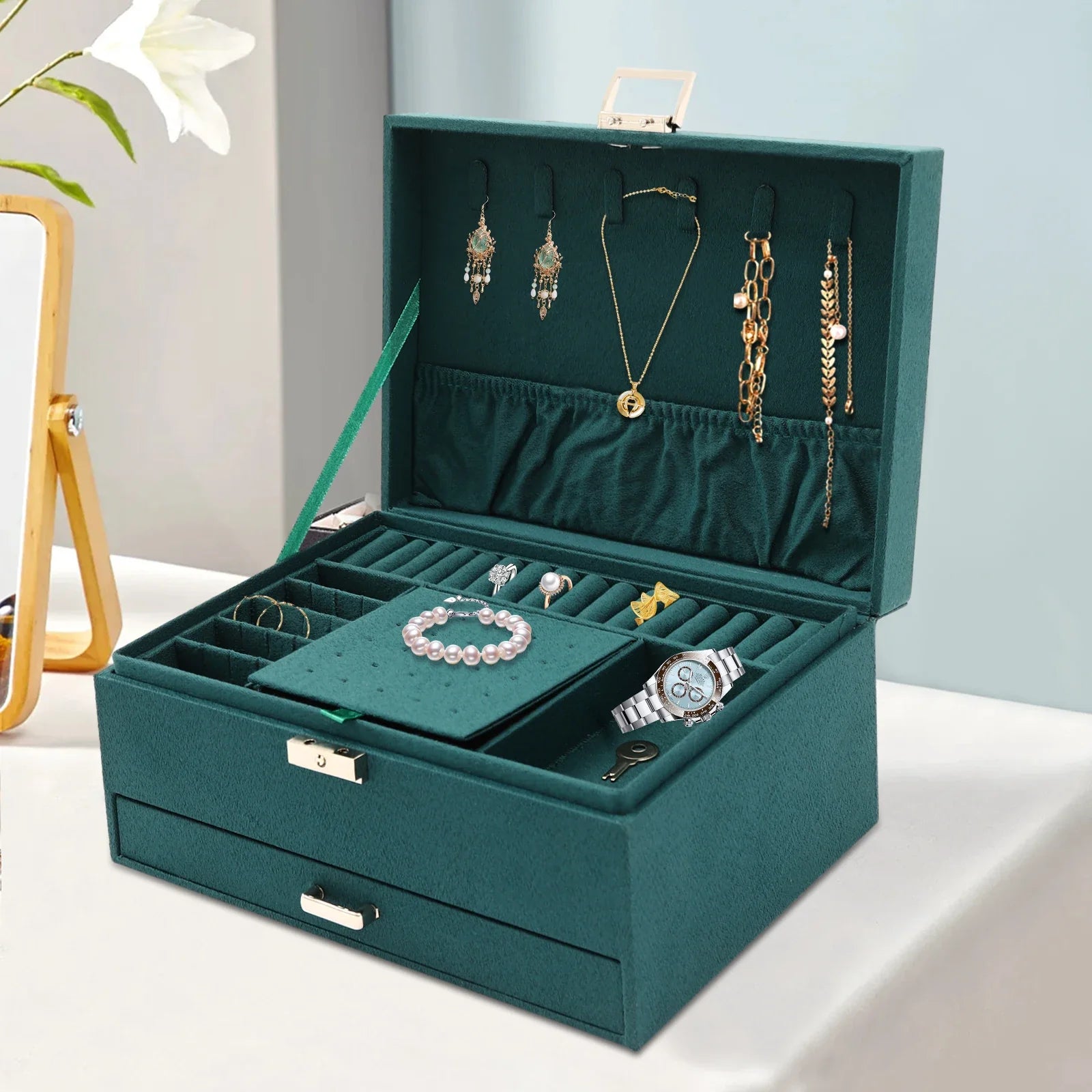 Elegant 3-Tier Jewelry Organizer