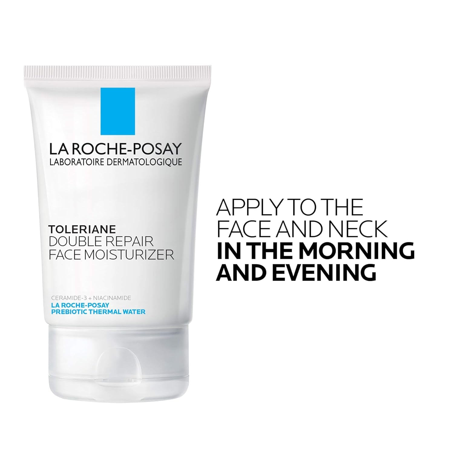 Toleriane Double Repair Face Moisturizer, Daily Moisturizer Face Cream with Ceramide and Niacinamide for All Skin Types, Oil Free, Fragrance Free