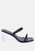 Inamorata Twisted Strap Mid Heel Sandals-0