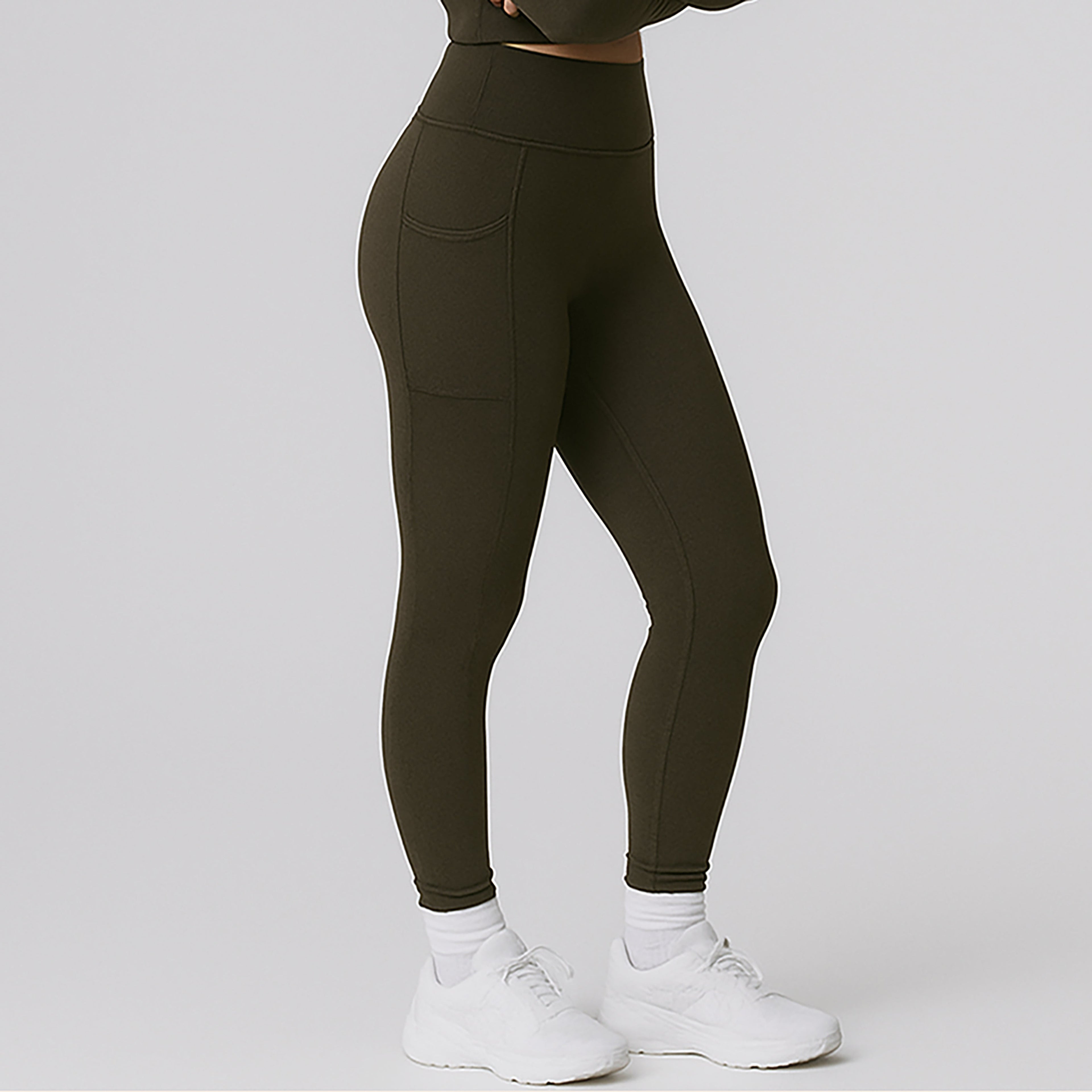 2014 - Women's Seamless Pocket Athletic Leggings-0